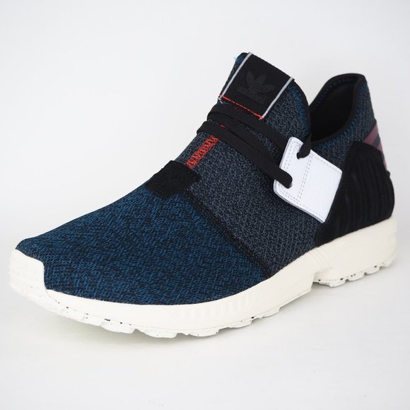 Adidas ZX Flux Plus Mens Shoes Black - Picture 2 of 12